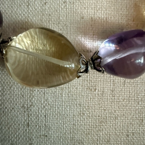 MULTI STONES HAND CRAFTED NUGGETS SHAPE GEMSTONE BEADS NECKLACE!!! - Picture 14 of 15